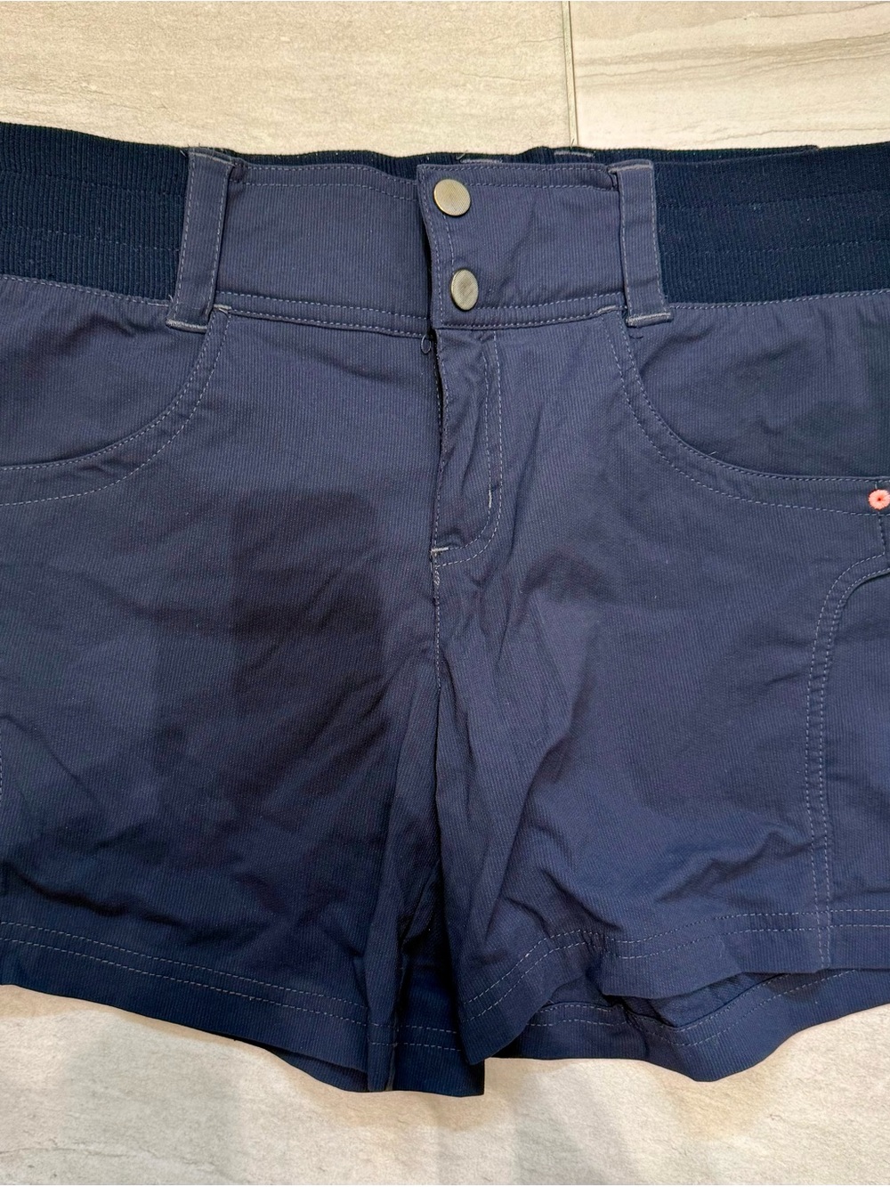 Title Nine Navy High-Waist Active Shorts